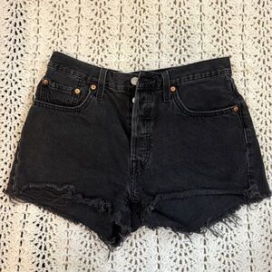 Levi’s 501 Black Denim Women's Shorts
